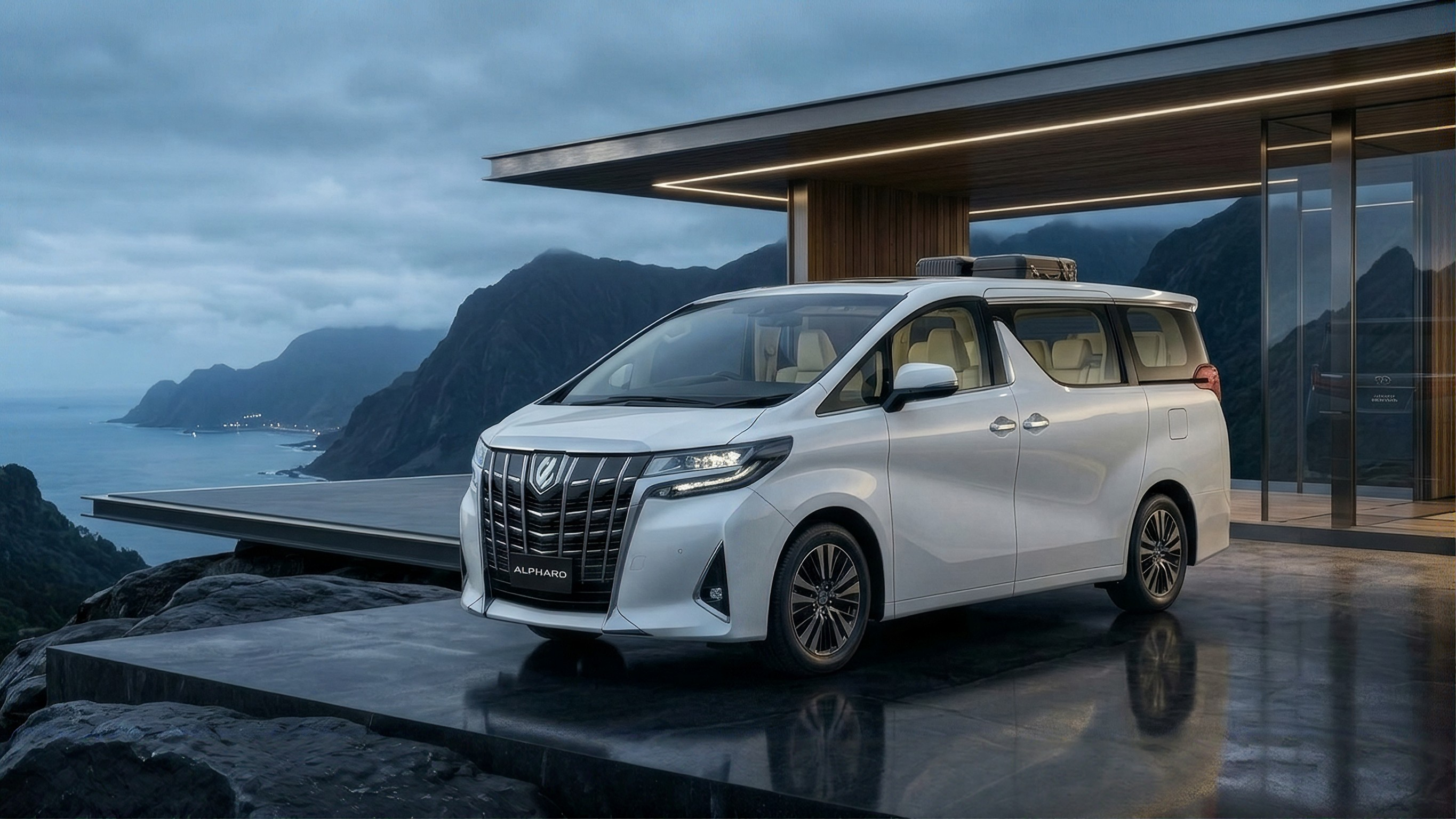 Latar mobil untuk perjalanan